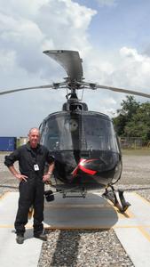 Kershaw Aviation Group Dave Kershaw with the new Eurocopter AS350 B3